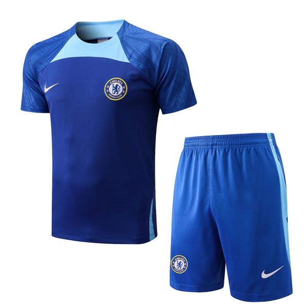 Trainingsshirt Chelsea Komplett-Set 2022-23 Blau 2